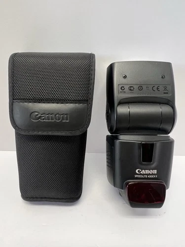 Canon SpeedLite 430EX II Shoe Mount Flash Mount for Canon With Protective Bag