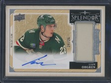 2024-25 Upper Deck The Cup Hockey Liam Ohgren #SP-LO Splendor Relic Auto /36