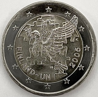 2 Euro Gedenkmünze Finnland 2005 60. Jahrestag der UNO/Vereinte Nationen unz.