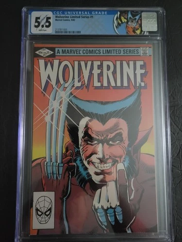 WOLVERINE LIMITED SERIES #1 (1982) CGC 5.5 1st Wolverine Solo Series WP