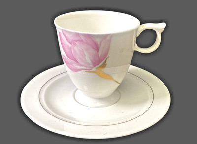 Hutschenreuther Ballerine New Balance Pink Kaffeetasse mit Untertasse Bone China
