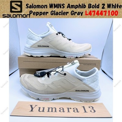 Salomon WMNS Amphib Bold 2 White Pepper Glacier Gray L47447100 Women's Size