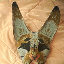 Animal Half Face Mask w/ Ears, Multicolor Pap...
