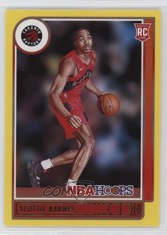 2021-22 Panini NBA Hoops Rookies Yellow Scottie Barnes #227 2s2