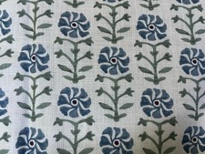 John Lewis Furnishing Fabric Aria Lake Blue 1.5 Mts £15 RRP £35 Mt