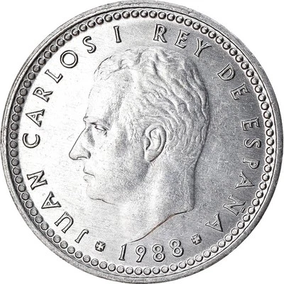 Monnaie, Espagne, Juan Carlos I, Peseta, 1988, SUP, Aluminium, KM:821 - Photo 1/2