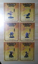 Lot de cartes statistiques miniatures D&D Donjons & Dragons Chainmail Ravilla 1 x6 2001