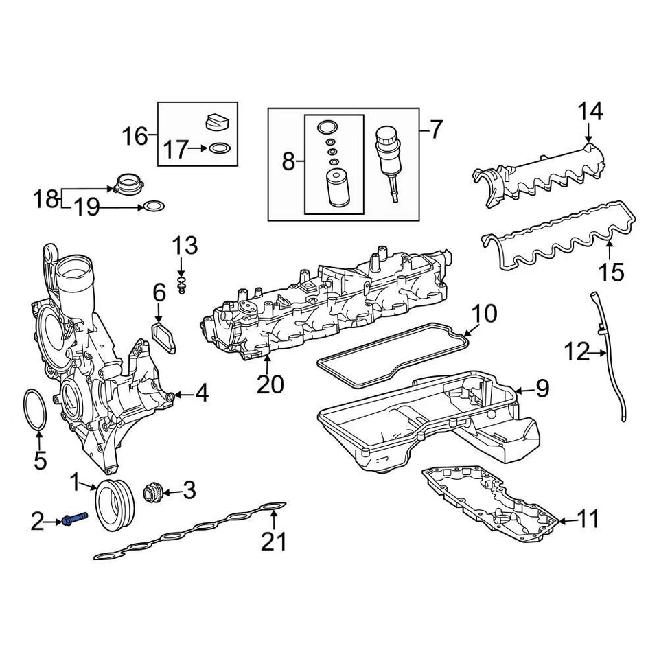 For Mercedes-Benz SL65 AMG 13-18 Mercedes-Benz Engine Harmonic Balancer Bolt Foto 2 de 2