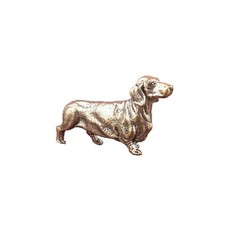 Dackelfigur Kompakt Hundefigur aus Messing Detailliert f&uuml;r Hundeliebhaber