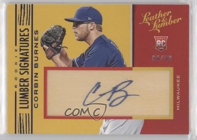 2019 Leather & Lumber Rookie Signatures Blue 84/99 Corbin Burnes Auto RC 1kk