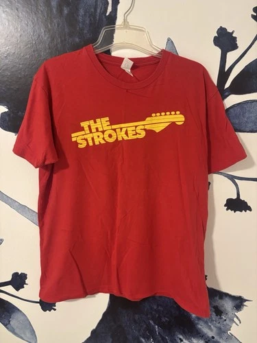 Original Vintage The Strokes T Shirt US Tour Size LG Y2 2000s vintage concert t-shirt, vintage, single stitch, B+ condition