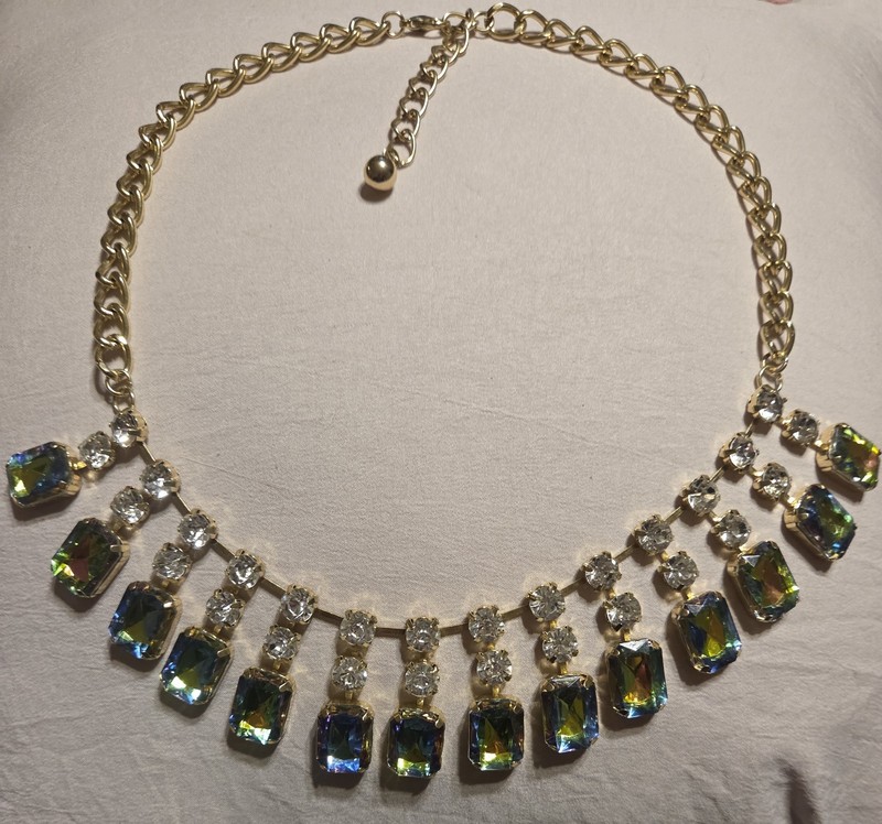 Alluring Vintage Watermelon Faux Gems & Rhinestones High-end Choker/necklace