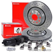 BREMBO XTRA BREMSSCHEIBEN+BELÄGE HINTEN FÜR AUDI A3 SEAT LEON 5F SKODA VW GOLF 6