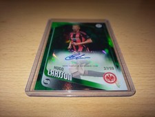 Topps UCC Flagship 25/26 Hugo Larsson Autograph /99 Green Inferno Parallel