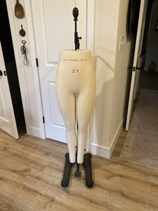 VTG Levi Strauss Jeans Mannequin Dress Form With Cast Iron Stand Store Display