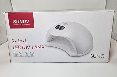 SUNUV 2-in-1 LED/UV Lamp (Sun5), For Both Finger and Toe Nails NEW