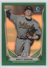 2014 Bowman Draft Chrome Green Refractor 138/150 Brett Graves #CDP73 3q5