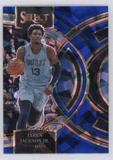 2023-24 Panini Select Premier Level Blue Cracked Ice Prizm Jaren Jackson Jr 0jk3