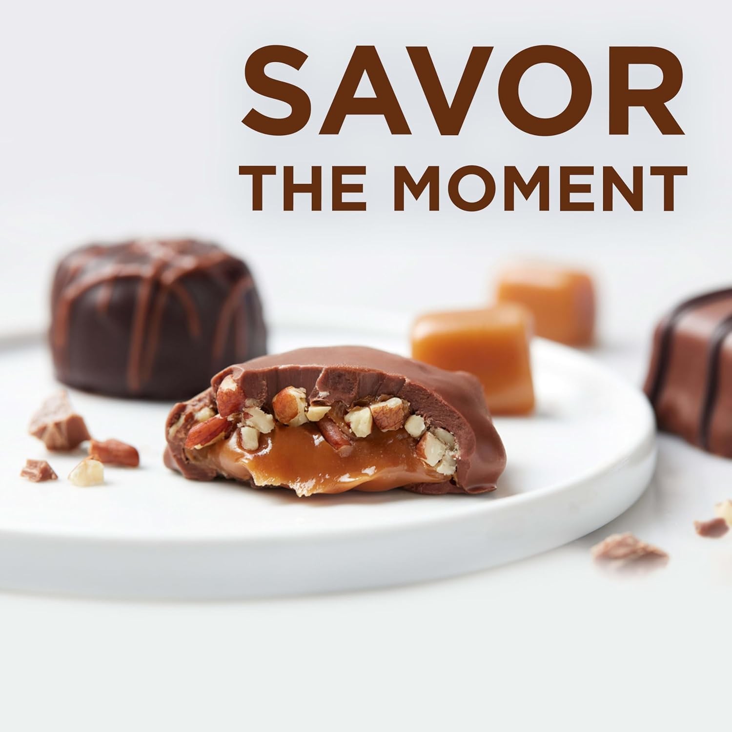 Russell Stover Caramels and Nuts Gift Box Assorted Chocolates 9.4oz