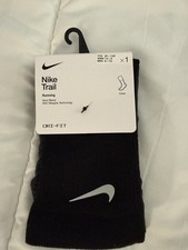 Nike Dri-FIT Trail Running Wool Blend Crew Socks HF0854-010 M 6-7.5/W 7.5-9