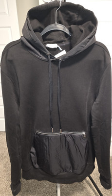 Moncler Knit Hooded Pullover Hoodie XL Black Long Sleeve Men