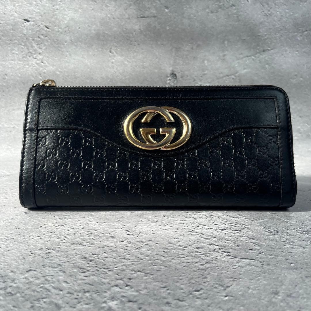 Gucci Long Wallet GG Leather Black Authentic G0106859 thumbnail 2