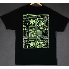 Ethika Black Neon Green Men’s Size 2XL Streetwear Cyber Design #1
