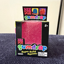 Schylling NeeDoh Gumdrop Super Solid Squish Squeeze Toy Pink Ages 3