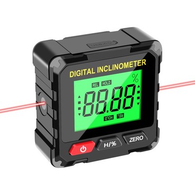 Digital Level Box Construction Protractor Range 4 × 90° Resolution 0.05° Angl...