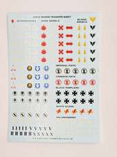 Warhammer 40K Space Marines Transfer Sheet Multi Listing