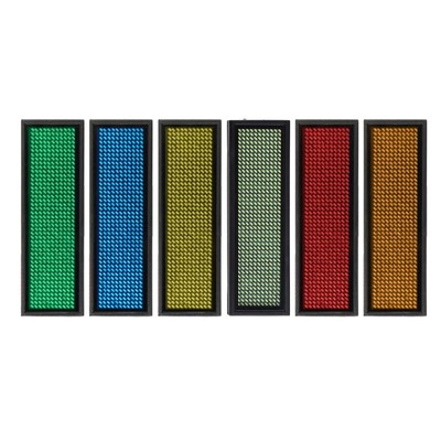 Rechargeable Digital LED Badge DIY Programmable Scrolling Message Board