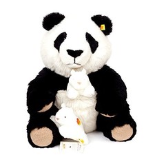 Steiff x Grandpa Panda Plush Toy Mother Love with Baby Panda Large 35cm From