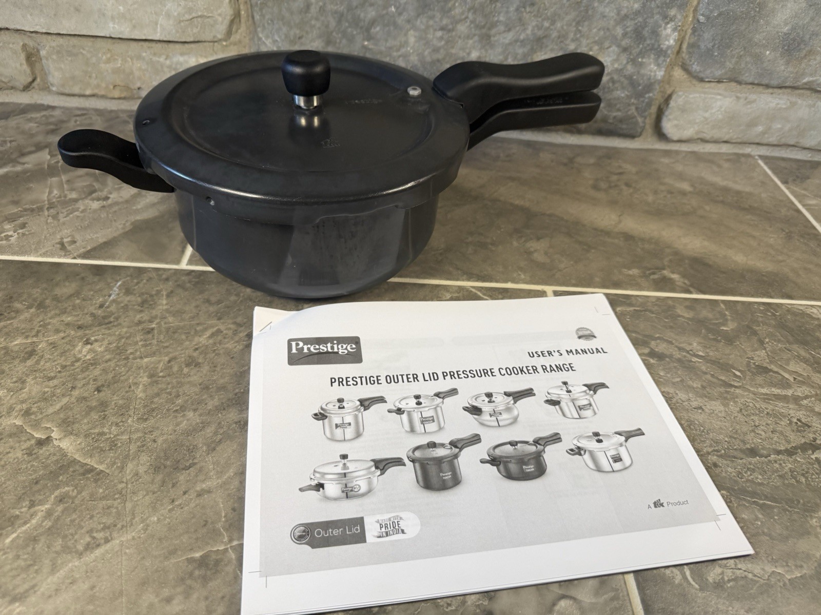 Pot Pan 3.5 L Liter Prestige Ltd W/ Manual