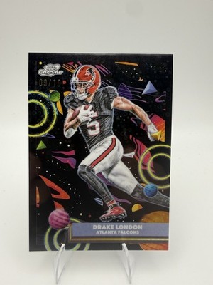 2025 Topps Cosmic Chrome Drake London Atlanta Falcons #5 Numbered /10