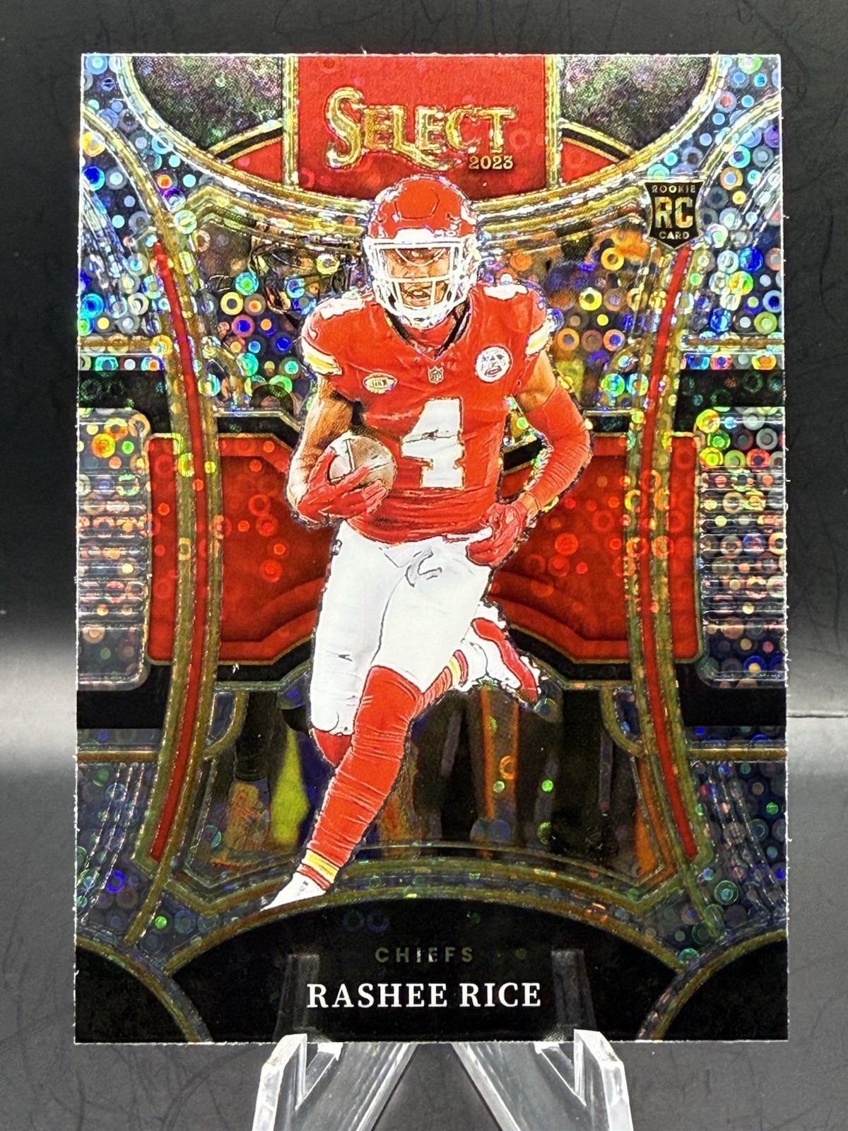 2023 Panini Select Rashee Rice Silver Disco Prizm Suite Level 