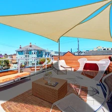 Triangle Sun Shade Sail Canopy UV Block Patio Garden Yard Pool Outdoor