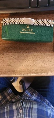 Rolex Vintage Jubilee 14k G/SS 19 mm Vintage Bracelet for parts/repair with box