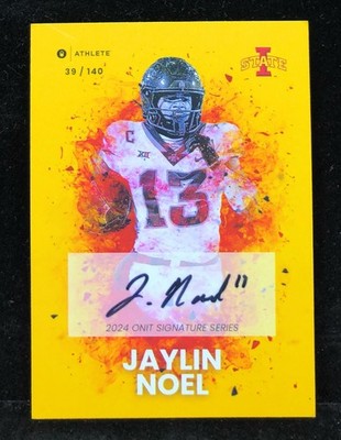 2024 ONIT Athlete Iowa State Jaylin Noel Signature Series Auto #'d 39/140 Texans