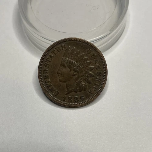 1886 1c Indian Head Cent Type 1 VF  DDO, Error