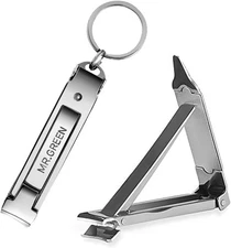 MR.GREEN Portable Nail ClippersMedical Grade Stainless Steel Foldable Cutter