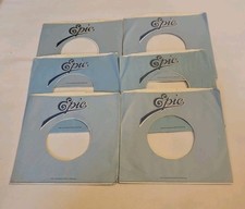 45 RPM 7" RECORD SLEEVES CO. SLEEVE 6 PACK SEE PHOTOS Epic Records SLV339