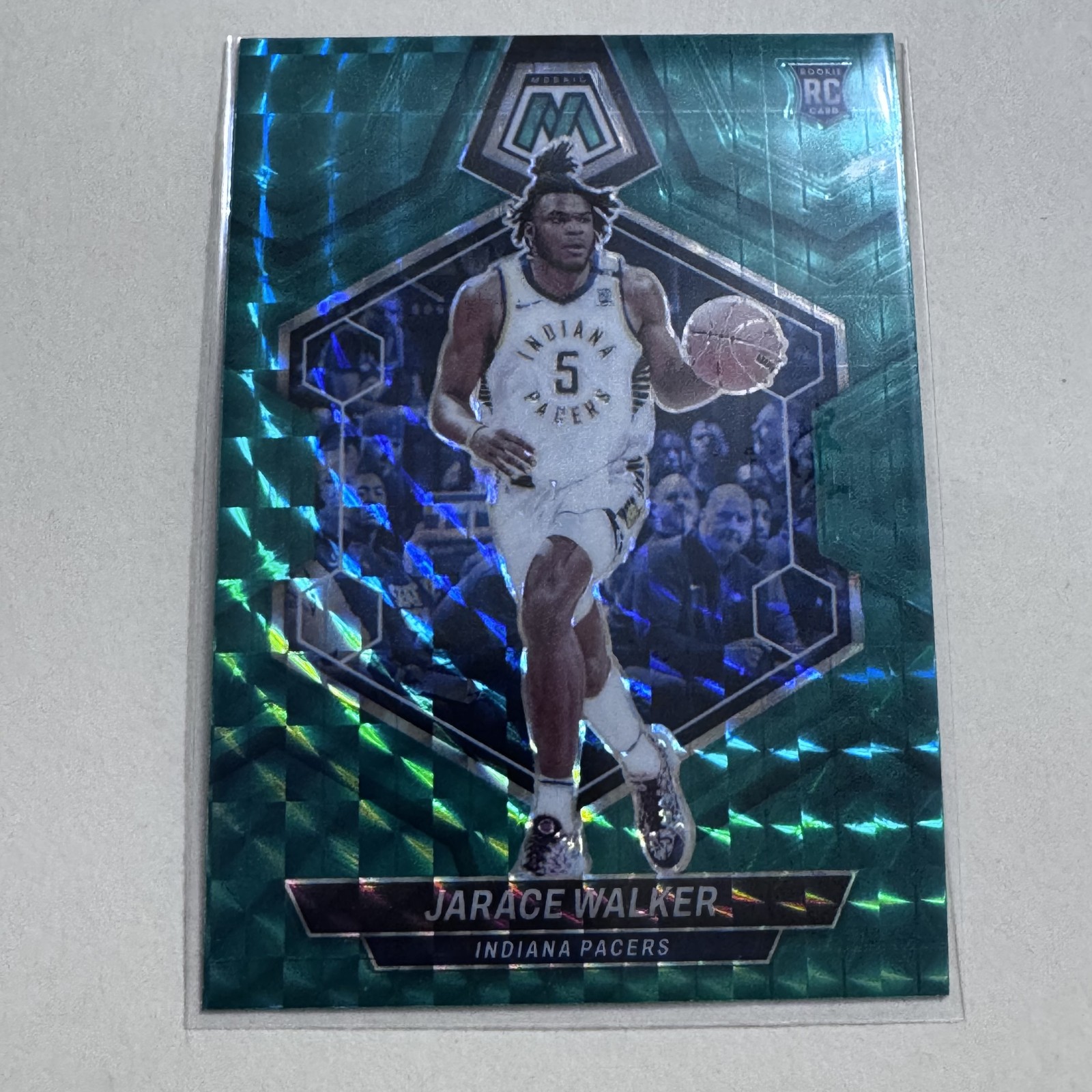 2023-24 Panini Mosaic #210 Jarace Walker Green Prizm Mosaic