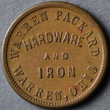 Civil War Store Card, Youngstown, OH-910-aA-1a W. & A.J. Packard