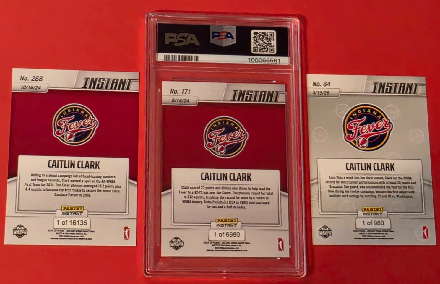 Caitlin Clark ROOKIE CARD #1/6980 PSA 9 MINT + INSTANT RC #1/16135 +30/10 #1/980 view 5