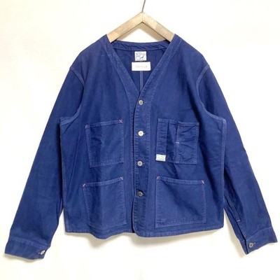 orSlow Fennica Collarless Engineer Jacket Made in Japan Men's Size JPN L 3