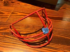 1990 Schutt Game Football Helmet Facemask face guard NOPO thin wire Red USED