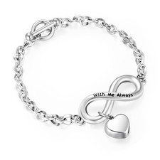 Urn Bracelet for Ashes Cremation Bracelet Ashes Bracelet Heart Locket Holder Ban