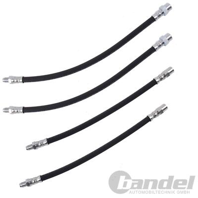 4x BREMSSCHLAUCH / BREMSSCHLÄUCHE VORNE+HINTEN für MERCEDES W201 W124 W126 R129
