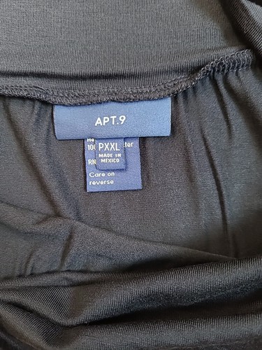 NWT Apt 9 Navy Blue Handkerchief Hem Midi Skirt Petite 2XL PXXL - Picture 5 of 6