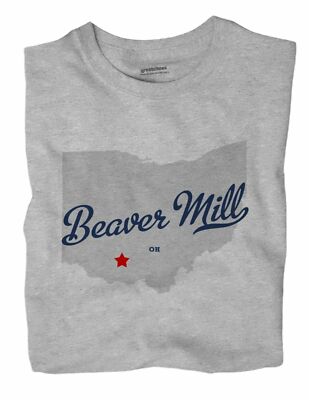 Beaver Mill Ohio OH T-Shirt MAP
